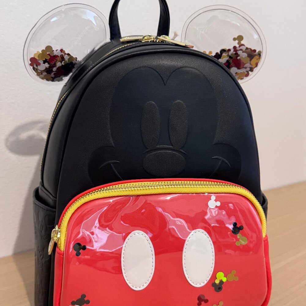 Loungefly Disney Mickey Mouse Confetti Ears Mini Backpack - BoxLunch Exclusive